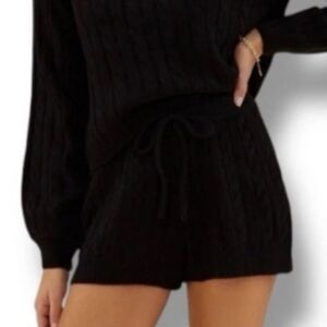 Rachel Parcell Cable Sweater Knit Shorts NWT